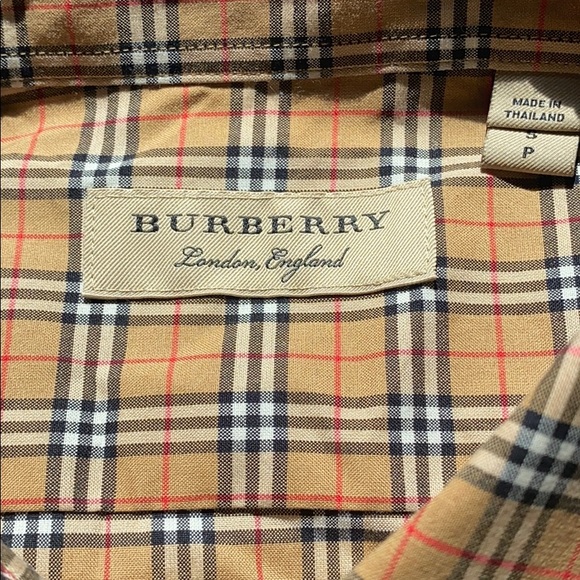 Brand new Burberry plaid button up shirt - Picture 3 of 3